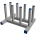 Static Media Rack 8 rolls x 50mm cores